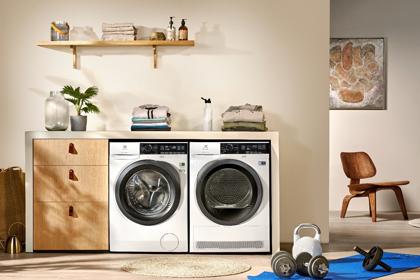 Washing machine with discount heat dryer