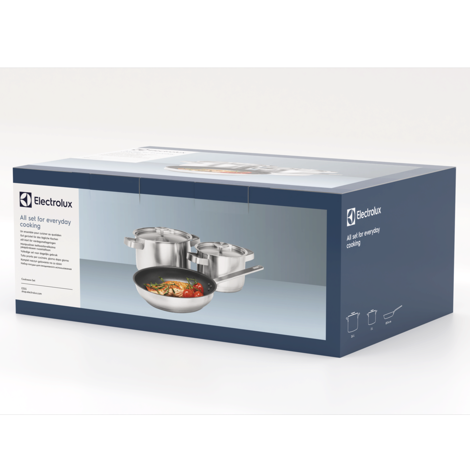Stainless steel cookware set - E3SS | Electrolux Malaysia