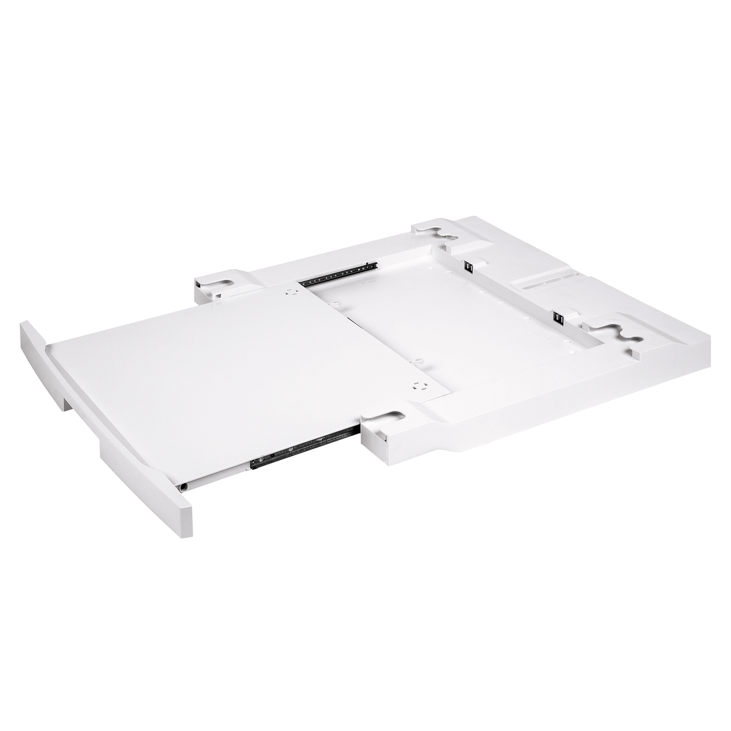 Electrolux stacking kit with slideout shelf for frontload washer and