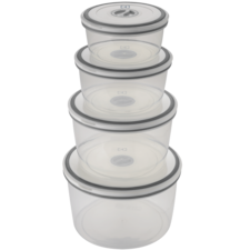 4x BPA-free plastic food containers