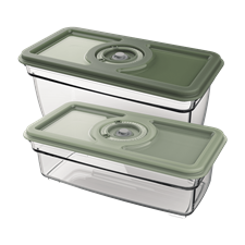 2x vacuum sealer food containers