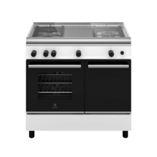 90cm 300 Series freestanding cooker with gas hob and 62L gas oven