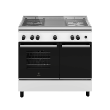 90cm 300 Series freestanding cooker with gas hob and 62L gas oven