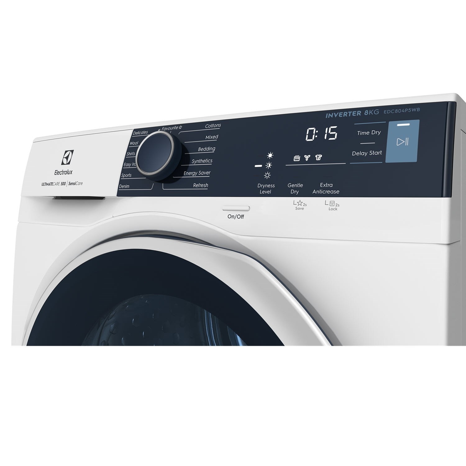 8kg UltimateCare 500 condenser dryer - EDC804P5WB | Electrolux Malaysia