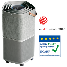 Pure A9 air purifier with 5 stage filter for 60m² room coverage