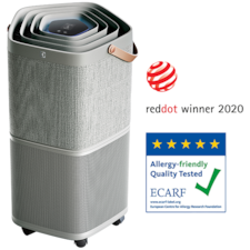 Pure A9 air purifier with 5 stage filter for 60m² room coverage