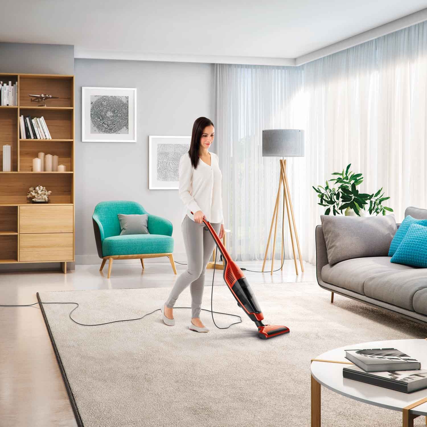 Dynamica Pro Corded Stick Vacuum Cleaner Orange Red Electrolux Malaysia