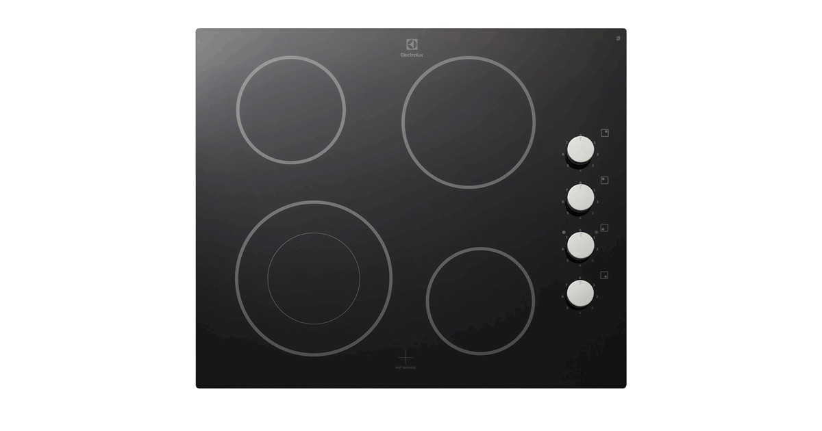 60cm UltimateTaste 300 builtin radiant hob with 4 cooking zones EHEC65BS