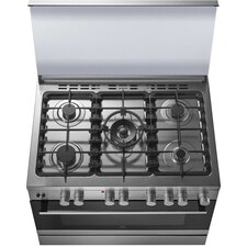 90cm UltimateTaste 700 freestanding cooker with gas hob and 130L electric oven