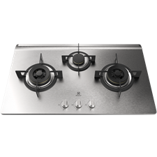 86cm UltimateTaste 300 built-in gas hob with 3 cooking zones