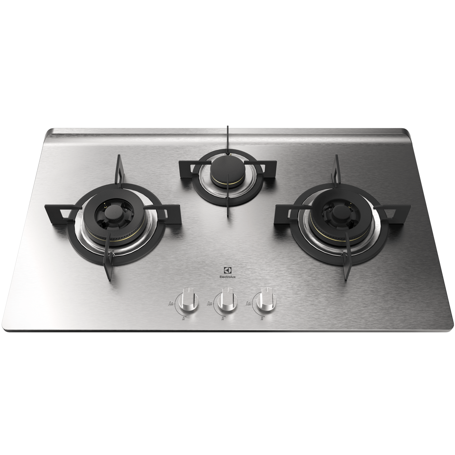 86cm stainless steel 3burner gas hob EHG933SA Electrolux Malaysia