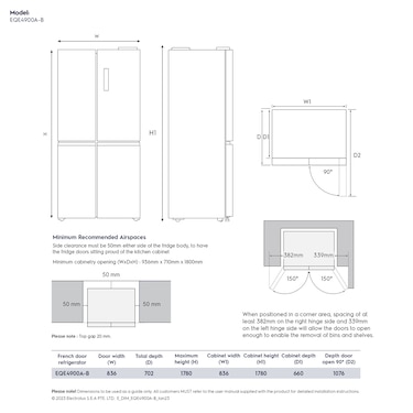 496L UltimateTaste 700 french door refrigerator