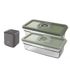 Electrolux vacuum pump with airtight containers