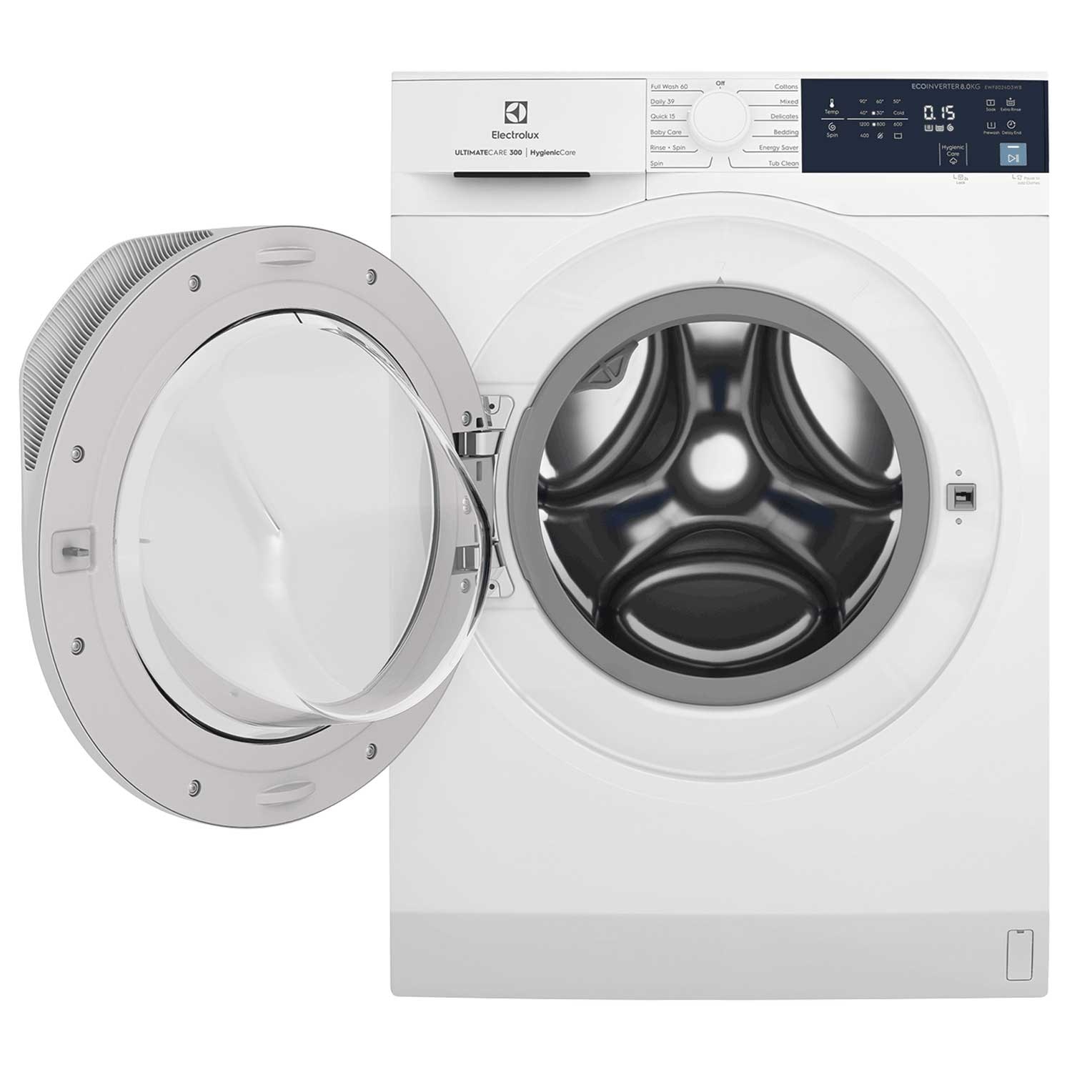 8kg front load washing machine EWF8024D3WB Electrolux Malaysia