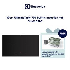 80cm UltimateTaste 700 built-in induction hob with 2 cooking zones