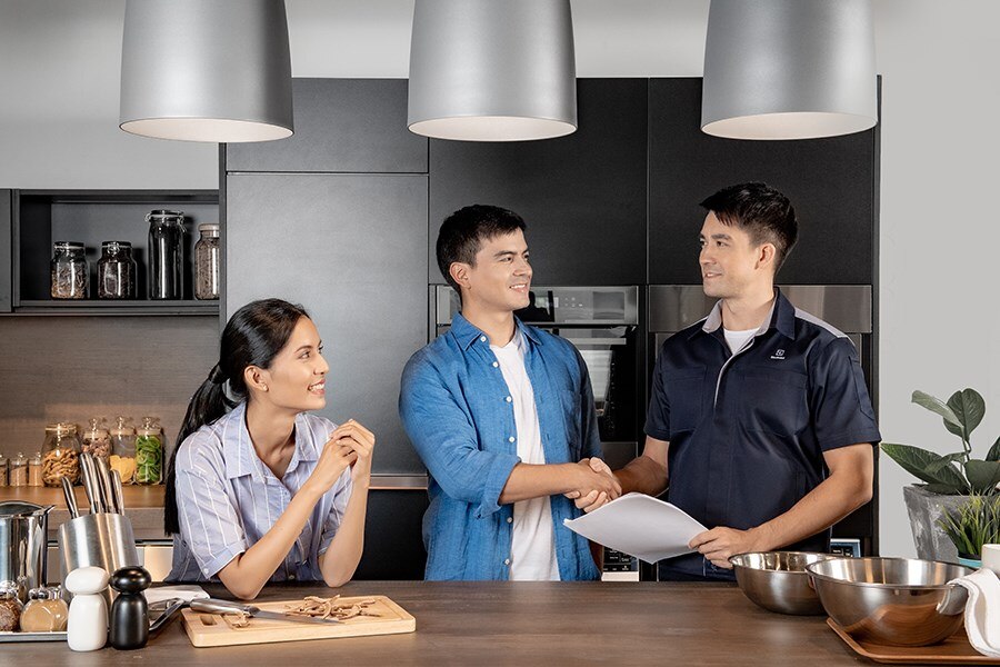 Washing machine cleaning service at home Electrolux Malaysia