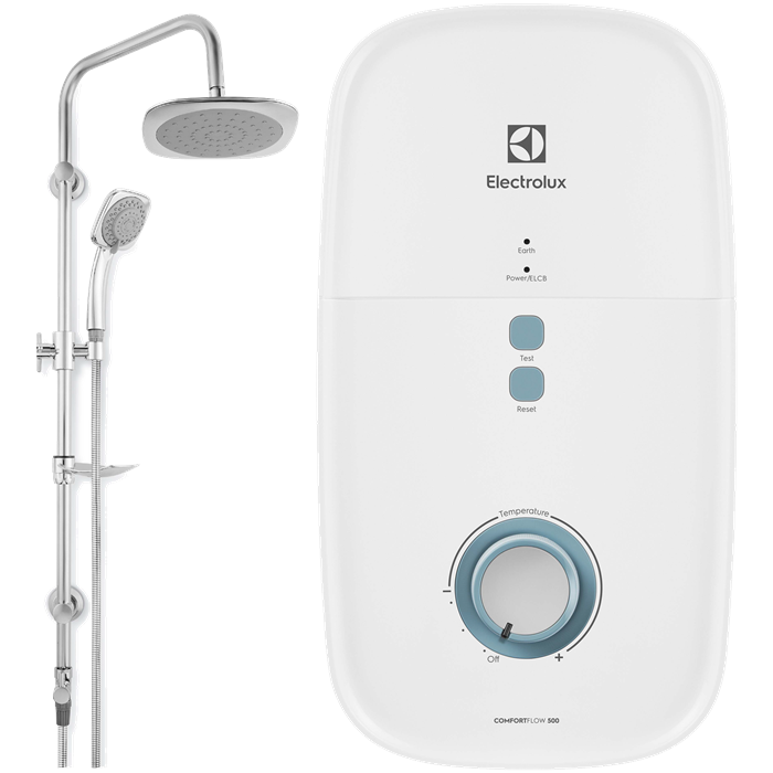 Comfortflow 500 Water Heater Dc Pump With Rain Shower Ewe361kb Dwb1 Electrolux Malaysia