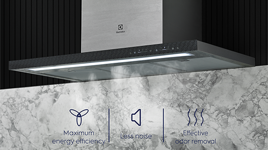 Electrolux 1300m3/hr Inspiration Chimney Kitchen Hood with ...